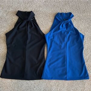 NWOT Set of two White House Black Market halter tops, size XS